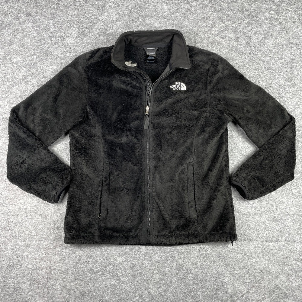The North Face Fleece Jacket Womens M Black Osito Full Zip Soft High Pile Plush
